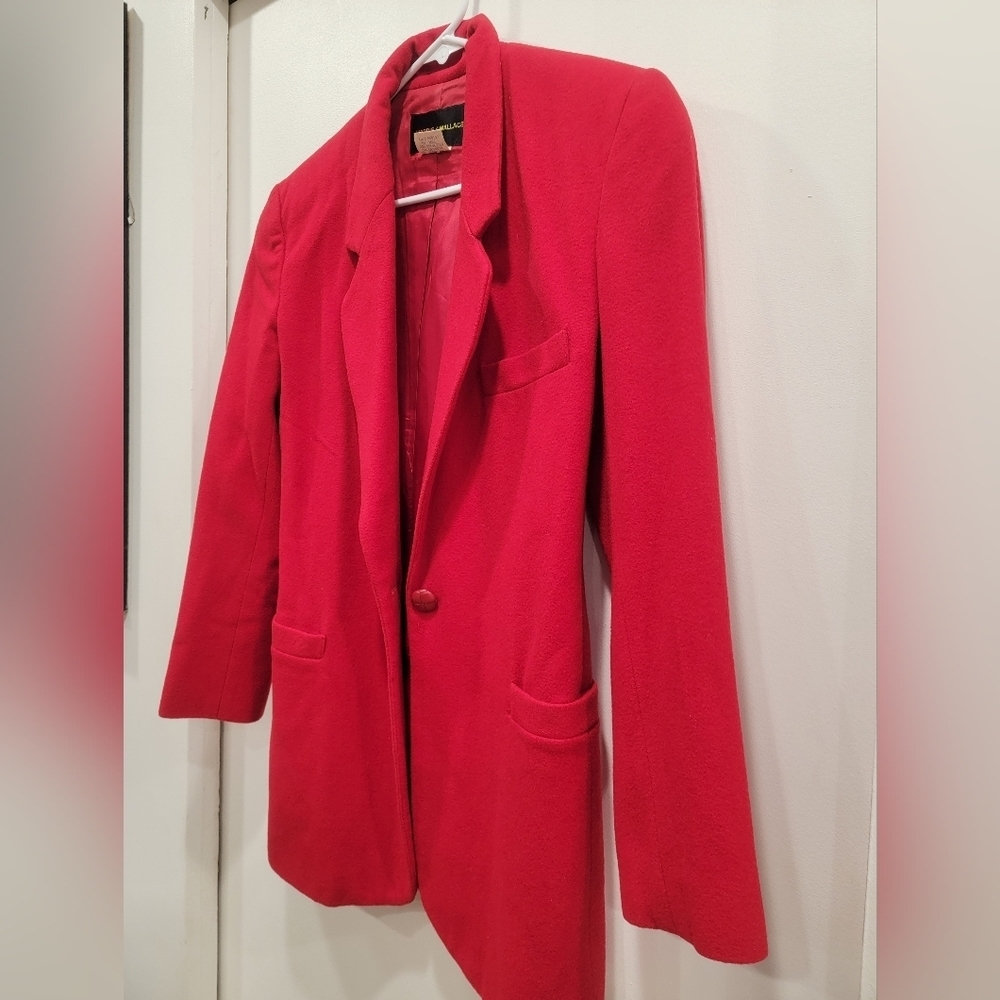 Harris/Wallace Red Wool Blazer Size 4 Great Condition - Picture 2 of 9